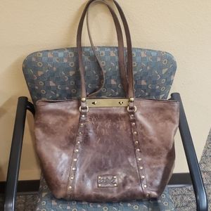 Distressed Leather Vintage Benvenuto Tote